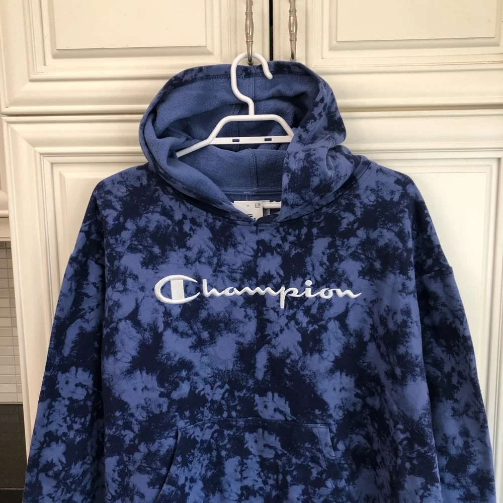 NWT Champion women’s tie dyed logo hoodie - Picture 2 of 13
